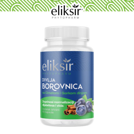 Kapsule Divlja Borovnica + Gorka Dinja + Cimet 60kom Eliksir